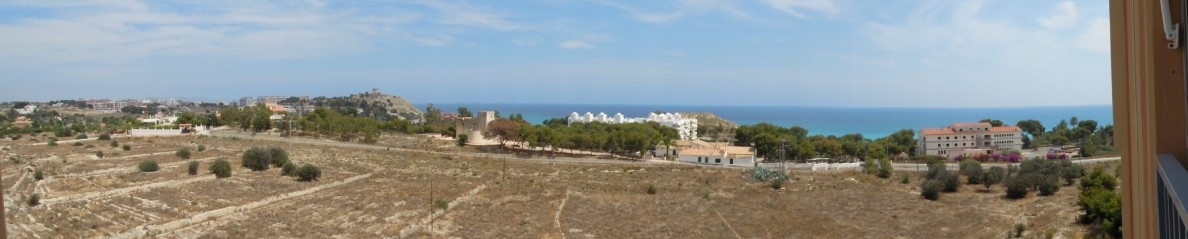 Het uitzicht vanaf het balkon (3C)